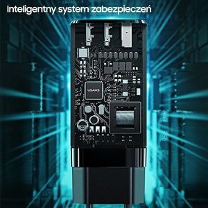 Ładowarka Usams T33 1x USB-A 2x USB-C 3 A (CC110TC02) 7