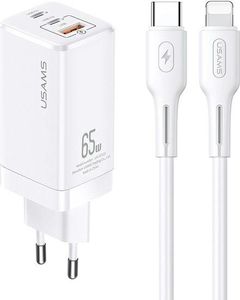 Ładowarka Usams MT 1x USB-A 2x USB-C 3 A (MTXLOGTL02) 1