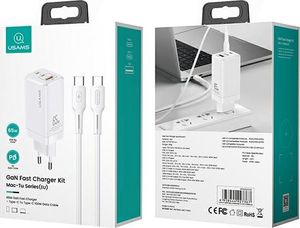 Ładowarka Usams MT 1x USB-A 2x USB-C 3 A (MTXLOGTC02) 2