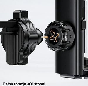 Usams Uchwyt grawitacyjny do samochodu Metal Gravity ZJ060ZJ01 7