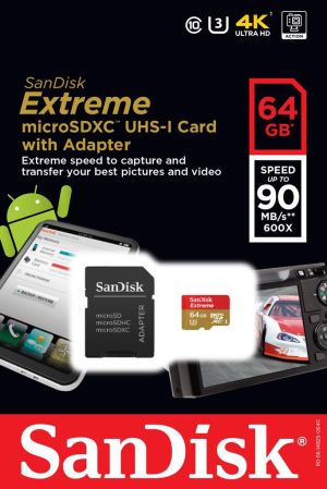 Karta SanDisk Extreme MicroSDXC 64 GB Class 10  (SDSQXNE-064G-GN6MA) 5