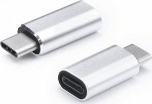 Adapter USB Lightning - USB-C Srebrny  (105743) 1