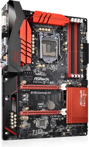 Płyta główna ASRock Fatal1ty B150 Gaming K4, B150, DualDDR4-2133, SATA3, HDMI, DVI, ATX (B150 GAMING K4) 1