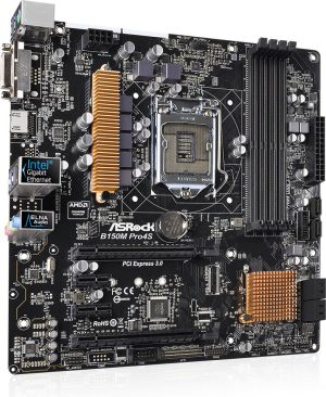 Płyta główna ASRock B150M PRO4S, B150, DualDDR4-2133, SATA3, HDMI, DVI, mATX (B150M PRO4S) 5