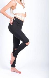 Pellucci Sportowe Legginsy Fitness Trening Czarne LLEG19L uniwersalny 1