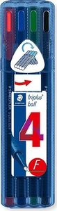 Staedtler Długopisy Triplus Ball F 4 Kolory 1
