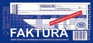 Michalczyk & Prokop FAKTURA NETTO 1/3 A4 (PEŁNA) (O+1K) MICHALCZYK I PROKOP 1