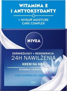 Nivea Essentials 24H Moisture Boost + Refresh Cream regenerujący krem na noc 50ml 1