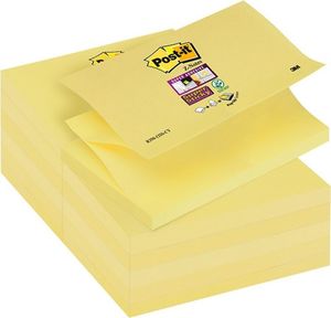 Post-it KARTECZKI POST-IT SUPER STICKY Z-NOTES 76 X 127 MM R350-12SS-CY ŻÓŁTE (90) 1