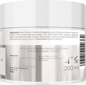 Apis Inspiration, Maska błotna do włosów z minerałami z Morza Martwego, 200 ml uniwersalny 2