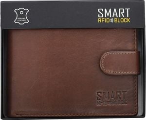 KORUMA Brązowy portfel antykradzieżowy - Koruma (SM-905OBL) Uniwersalny 1