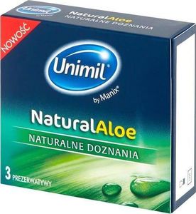 UNIMIL UNIMIL_Natural Aloe lateksowe prezerwatywy 3szt 1