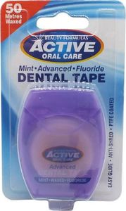 Active Oral Care ACTIVE ORAL CARE_Dental Tape taśma miętowa woskowana z fluorem 50 metrów 1