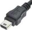 Kabel USB HTC microUSB - miniUSB Czarny 1