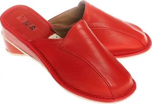 Wójciak Wsuwane damskie pantofle skórzane pw031 czerwony 35 1