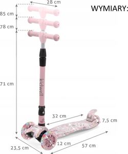 Hulajnoga Kidwell Vento Jasnoróżowy (HUBAVEN01A2) 14