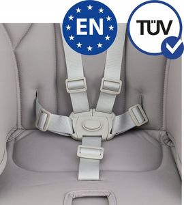 Kidwell KIDWELL BENTO NOWOCZESNE KRZESEŁKO DO KARMIENIA Szaro/Białe 13