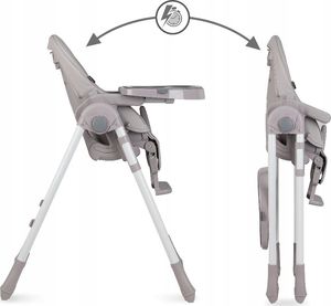 Kidwell KIDWELL BENTO NOWOCZESNE KRZESEŁKO DO KARMIENIA Szaro/Białe 10