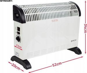 Grzejnik Maltec CH2500DW konwektorowy 2000 W 11