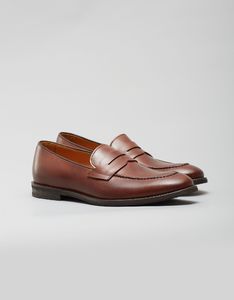 Borgio Jasnobrązowe buty penny loafers b008 brown9 rozmiar 39 1