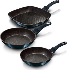 Patelnia Berlinger Haus grillowa Żeliwna 20 24 28cm 3szt. 9