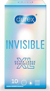 Durex  Invisible Extra Large prezerwatywy powiększone 10 szt 1