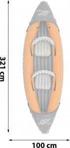Bestway Kajak dmuchany Lite Rapid X2 (65077) 13