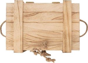 Orion Skrzynka drewniana skrzynia pojemnik z pokrywką 36x26x16cm do przechowywania opakowanie na prezent prezentowe uniwersalny 3