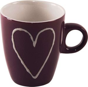 Orion Kubek ceramiczny w serca zestaw kubków do kawy herbaty 4 sztuki 230 ml 4