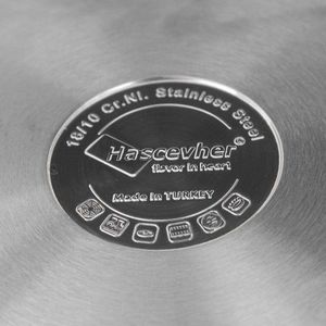 Orion Garnek stalowy Dalie z pokrywką 14cm 1l 7