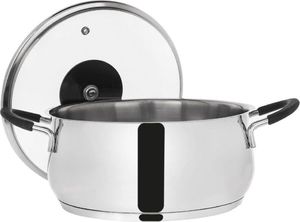 Orion Garnek stalowy Dalie z pokrywką 22cm 4l 2