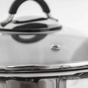 Orion Garnek stalowy Dalie z pokrywką 16cm 2.4l 5