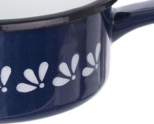 Orion Garnek rondel emaliowany 12cm 0.6l niebieski 3