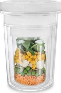 Orion Pojemnik kuchenny OKRĄGŁY do żywności z pokrywką uszczelką zakręcany 560 ml uniwersalny 4