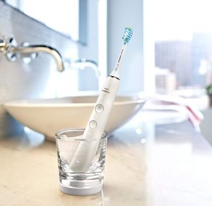 Szczoteczka Philips Szczoteczka soniczna Sonicare DiamondClean 9000 HX8494/01 Biała + Irygator Airfloss Ultra 5