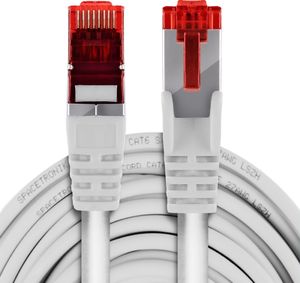 Spacetronik Kabel RJ45 CAT 6 S/FTP AWG27 LSZH biały 0,5m 2
