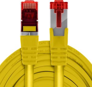 Spacetronik Kabel RJ45 CAT 6 S/FTP AWG27 LSZH żółty 0,5m 2