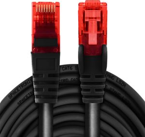 Spacetronik Kabel RJ45 CAT 6 U/UTP AWG24 czarny 30m 2