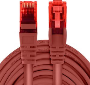 Spacetronik Kabel RJ45 CAT 6 U/UTP AWG24 czerwony 1m 2