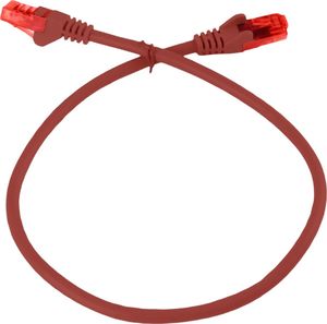 Spacetronik Kabel RJ45 CAT 6 U/UTP AWG24 czerwony 1m 3