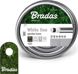 Bradas Wąż ogrodowy 1/2 30m WHITE LINE WWL1/230 5 warstw BRADAS 5649 1