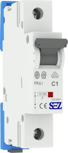 SEZ Krompachy C1A 1P 10kA Wyłącznik nadprądowy bezpiecznik Typ S eska PR61 SEZ 1019 1