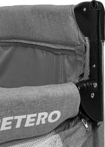 Caretero ŁÓŻECZKO TURYSTYCZNE CARETERO ESTI GRAPHITE 6