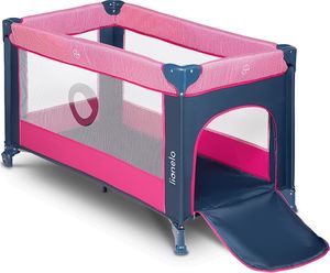 Lionelo Łóżeczko turystyczne Lionelo STEFI Pink rose 2