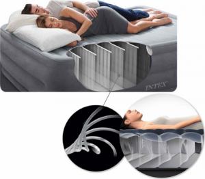 Intex Materac Dmuchany Jednoosobowy z Pompką Eklektyczną Szary 8