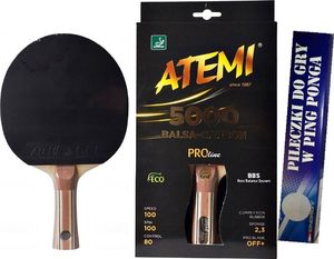 Atemi Rakietka tenis stołowy 5000 AN Balsa+gratis 1