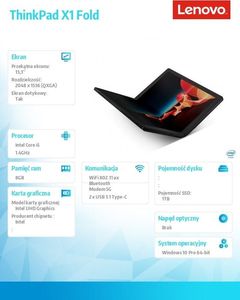 Laptop Lenovo ThinkPad X1 Fold (20RL000WPB) 6