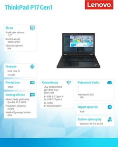 Laptop Lenovo ThinkPad P17 G1 (20SN000YPB) 6