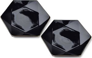 Affek Design RALPH BLACK Kpl.2 talerzy deserowych 24,5cm x 21cm x h2cm 1