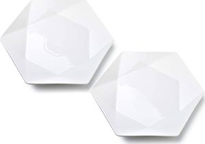 Affek Design RALPH WHITE Kpl.2 talerzy płaskie 32,5cmx 28.5cm x h3cm 1